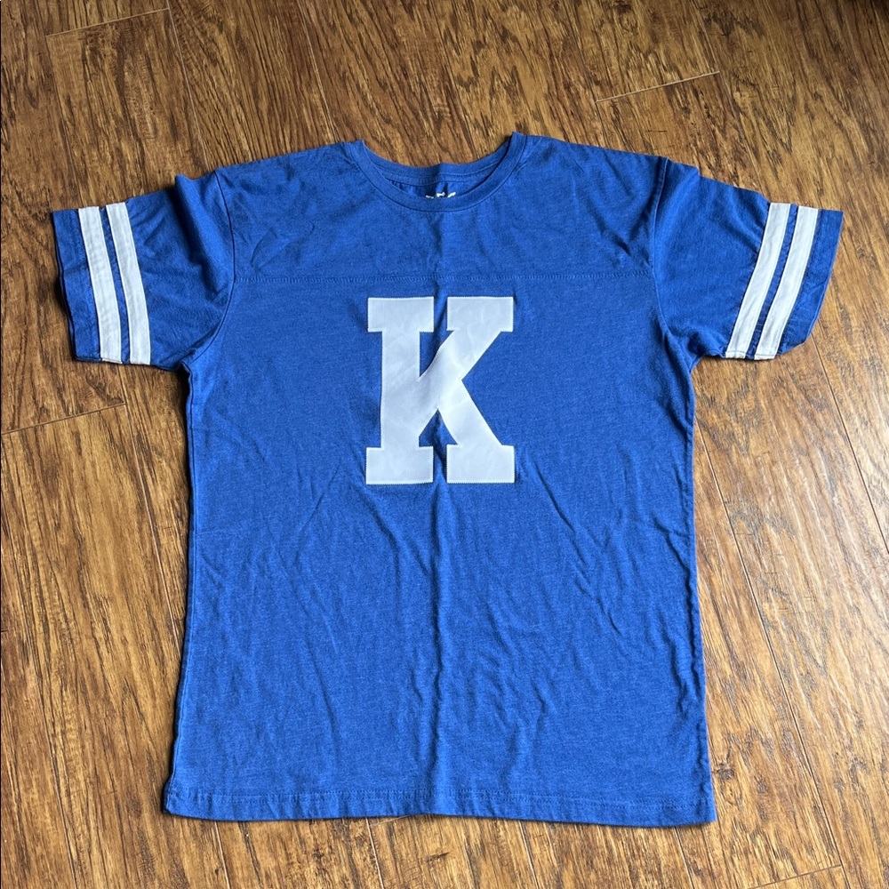 Blue University of Kentucky 'K' Graphic Tee with White Stripes
